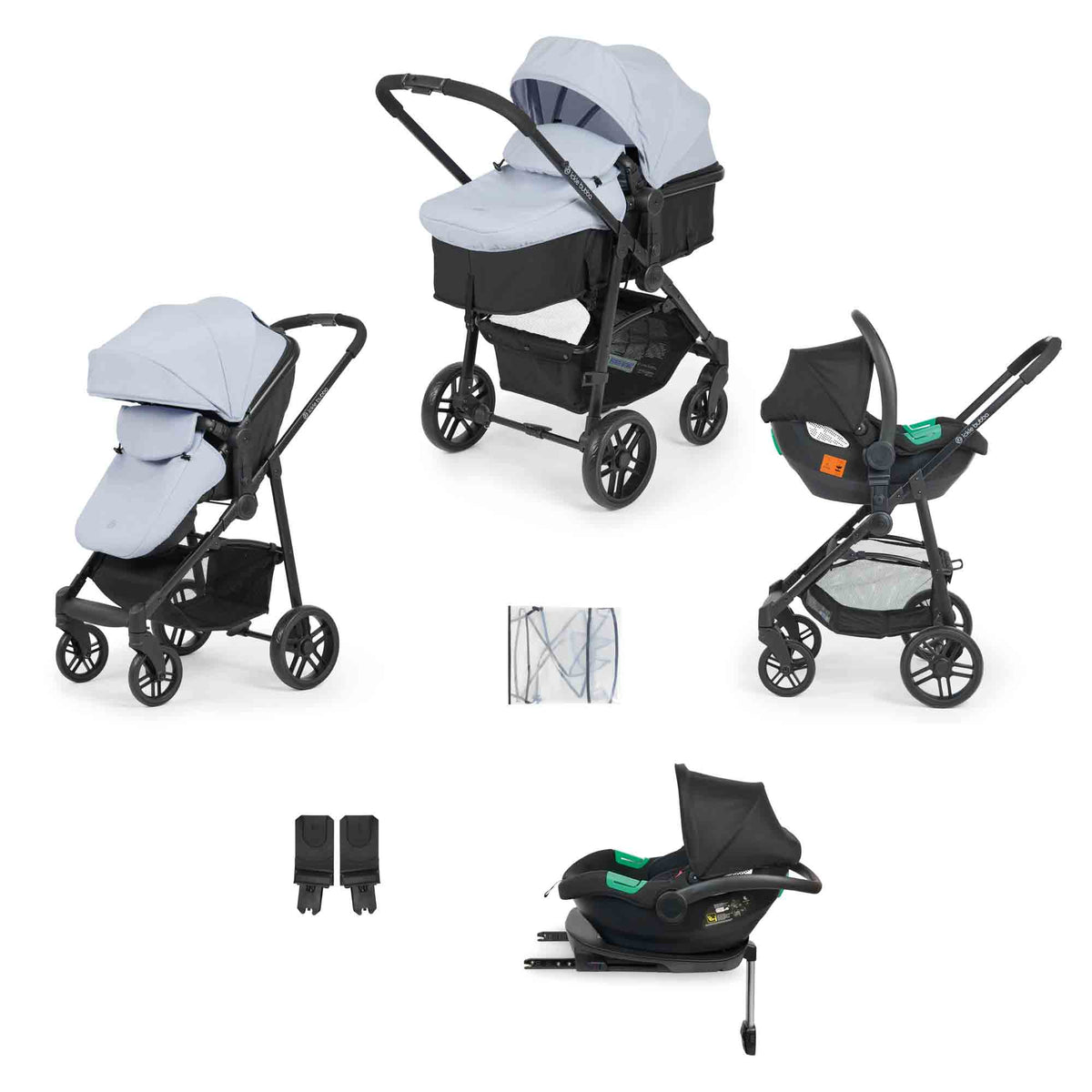 Star All-In-One i-Size Travel System with Isofix Base (Cirrus)