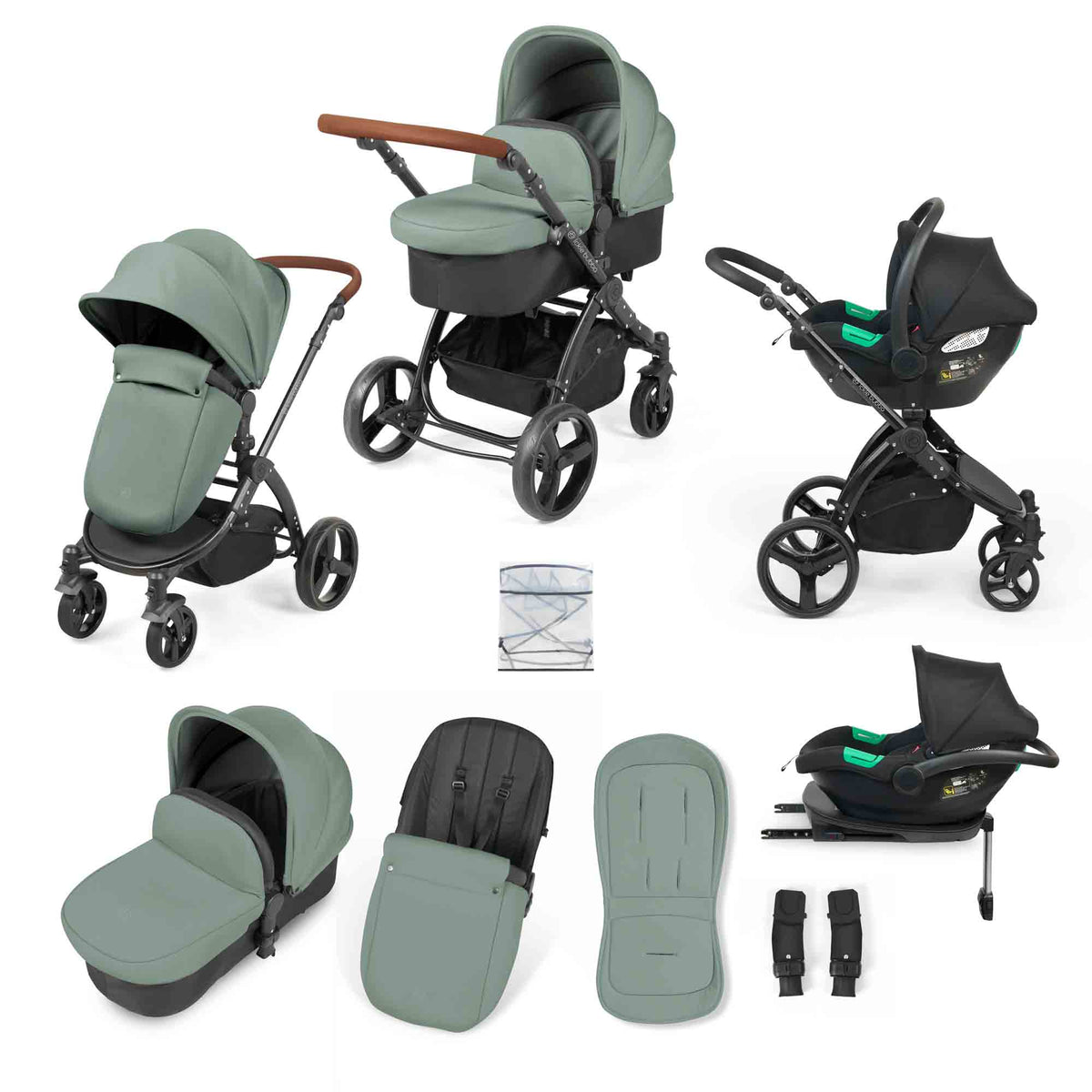 Stomp Urban 3 in 1 i-Size Travel System with ISOFIX Base