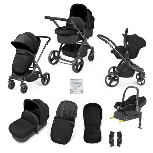 Stomp Urban 10 Piece Travel System with Maxi-Cosi Cabriofix i-Size Car Seat & ISOFIX Base