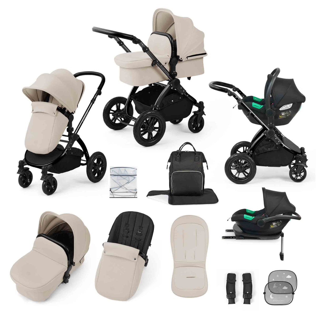 Stomp Luxe All in One Cirrus i-Size Travel System with ISOFIX Base