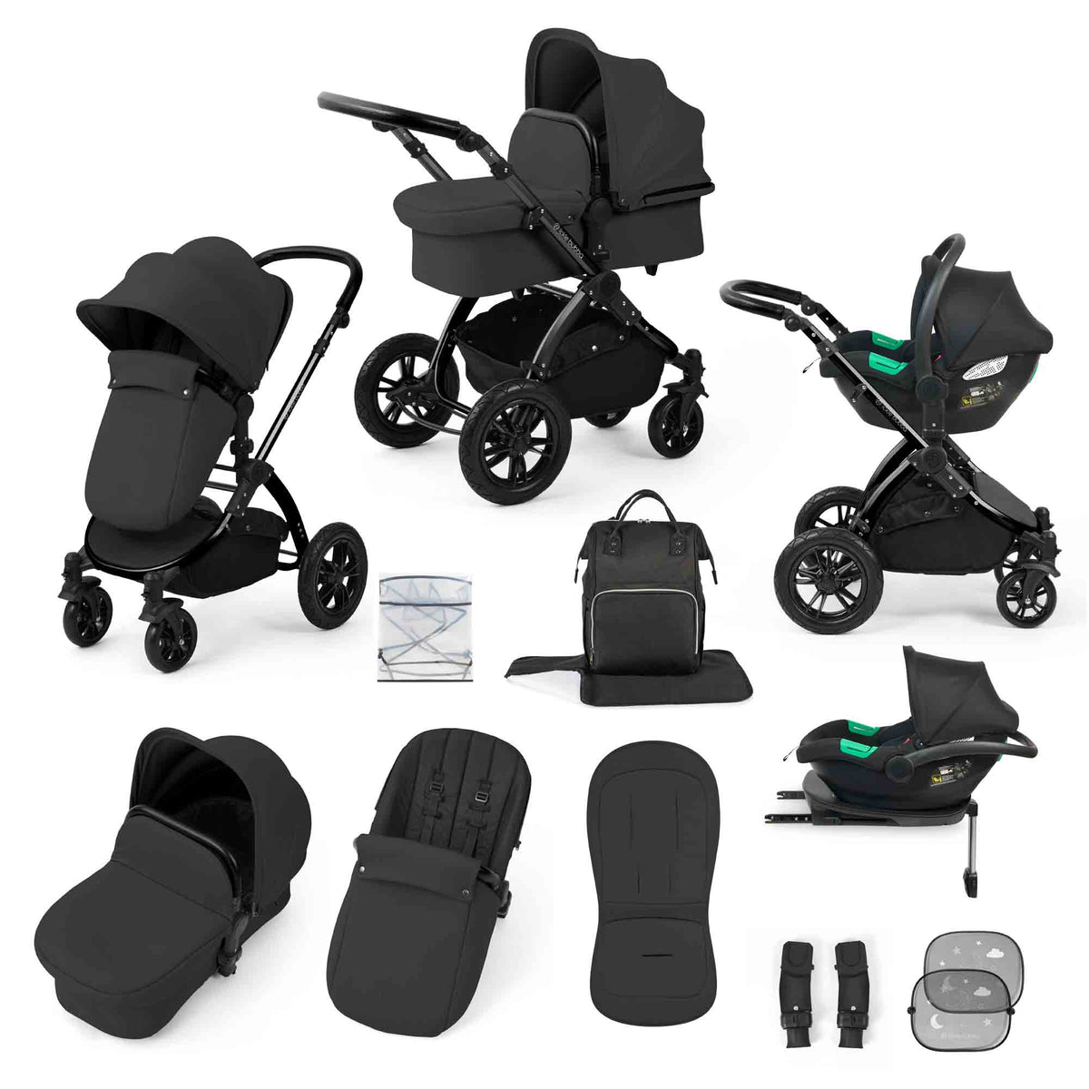 Stomp Luxe All in One Cirrus i-Size Travel System with ISOFIX Base