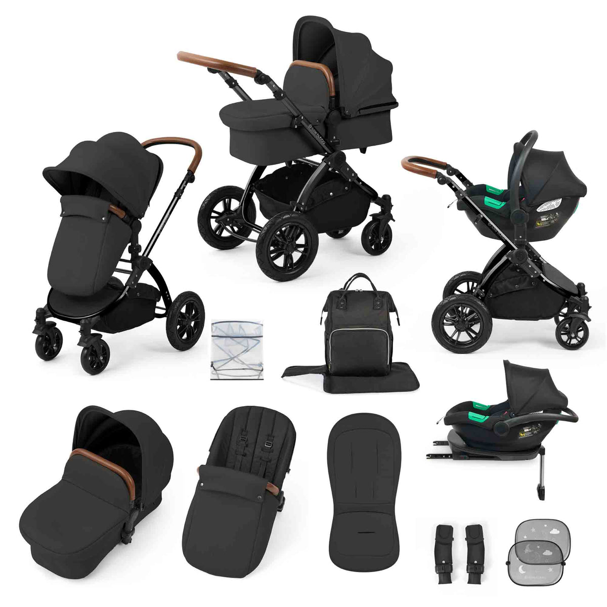 Stomp Luxe All in One Cirrus i-Size Travel System with ISOFIX Base