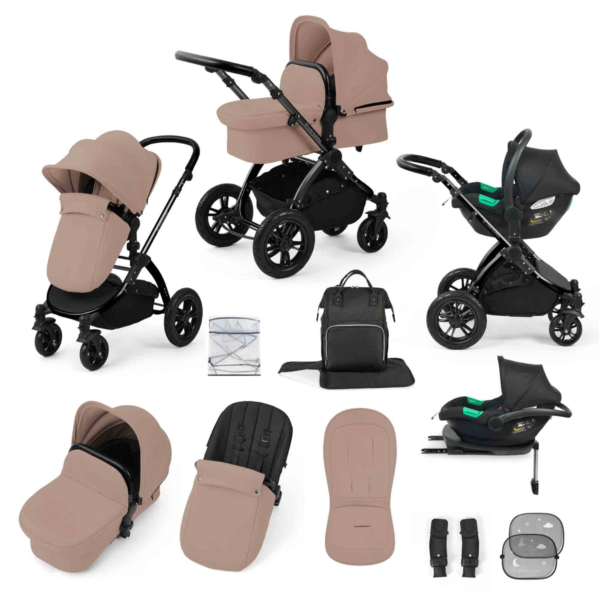 Stomp Luxe All in One Cirrus i-Size Travel System with ISOFIX Base