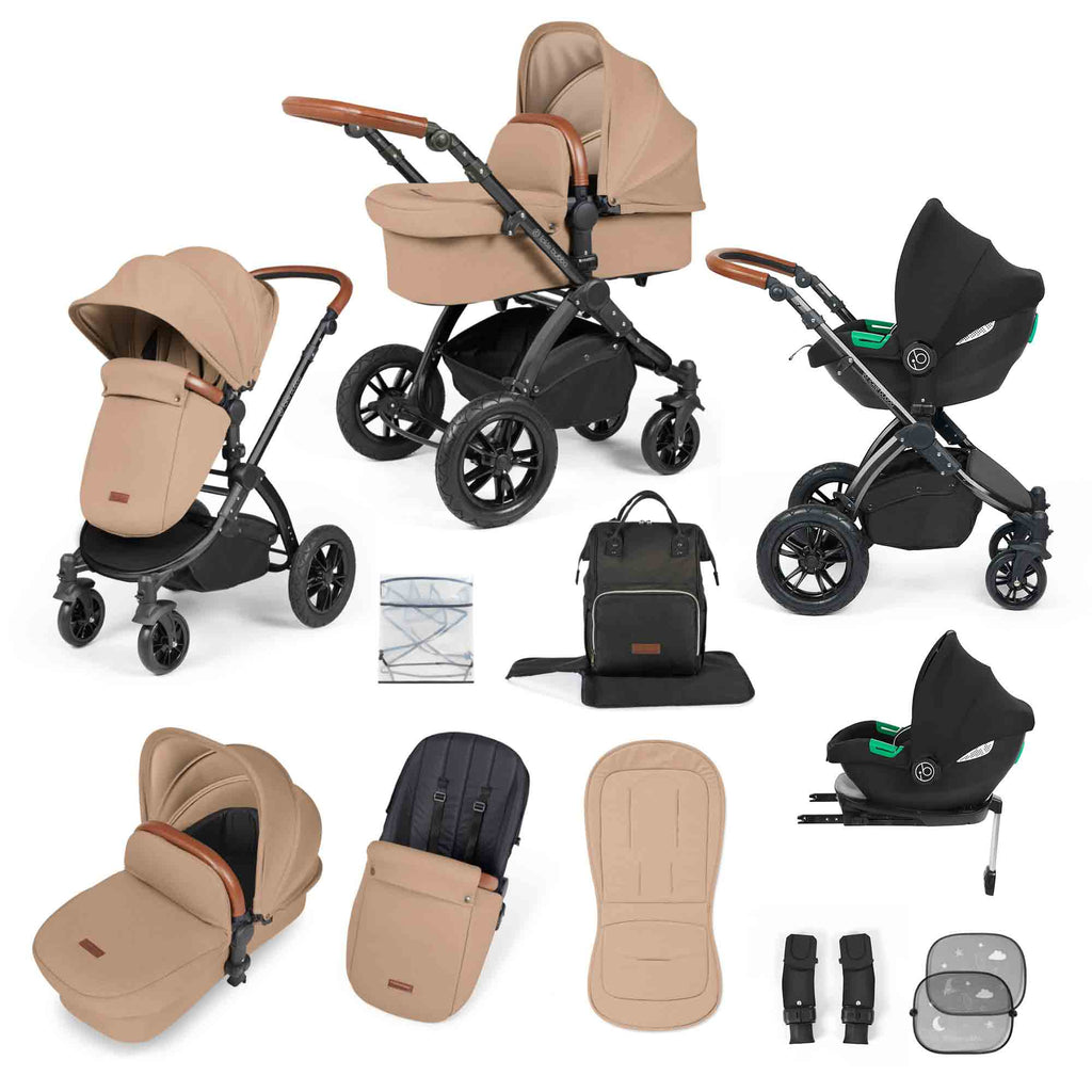 Stomp Luxe All in One Cirrus i-Size Travel System with ISOFIX Base