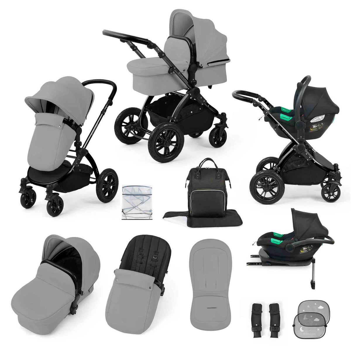 Stomp Luxe All in One Cirrus i-Size Travel System with ISOFIX Base
