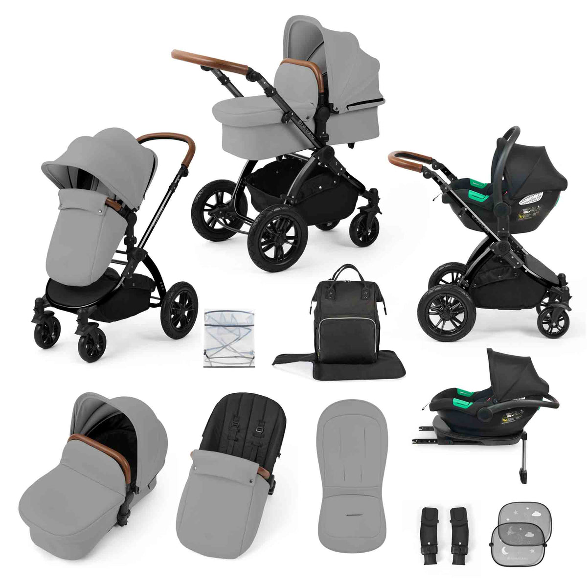 Stomp Luxe All in One Cirrus i-Size Travel System with ISOFIX Base