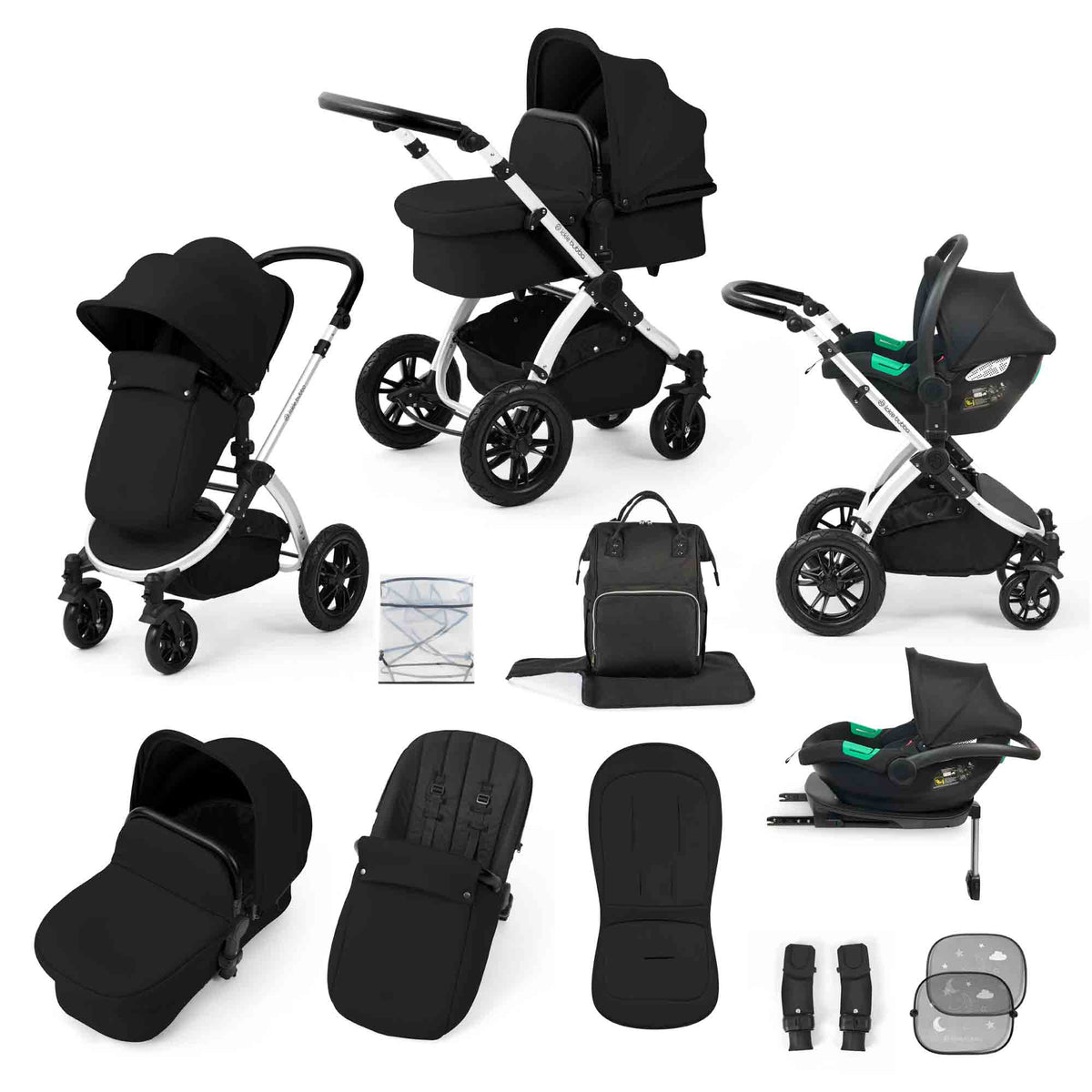 Stomp Luxe All in One Cirrus i-Size Travel System with ISOFIX Base