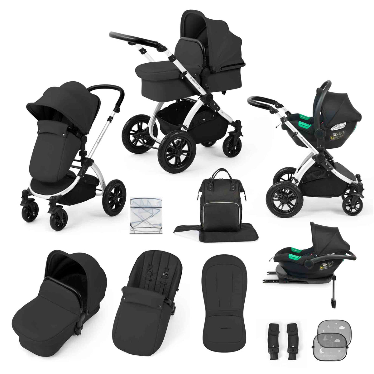 Stomp Luxe All in One Cirrus i-Size Travel System with ISOFIX Base