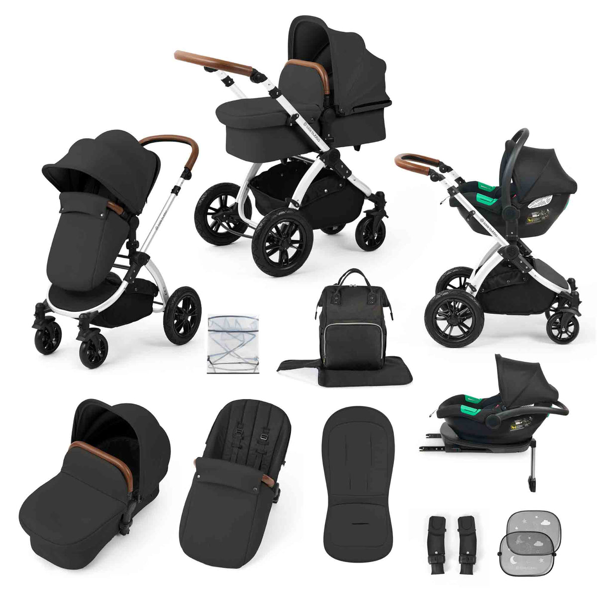 Stomp Luxe All in One Cirrus i-Size Travel System with ISOFIX Base
