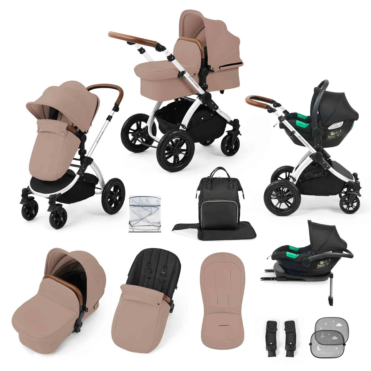 Stomp Luxe All in One Cirrus i-Size Travel System with ISOFIX Base
