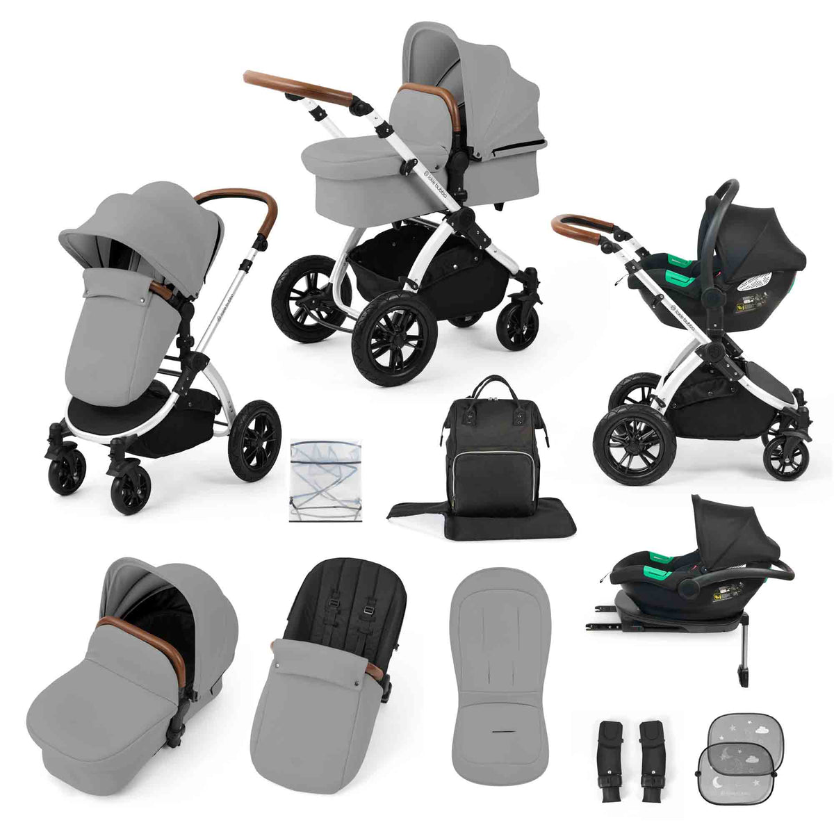 Stomp Luxe All in One Cirrus i-Size Travel System with ISOFIX Base