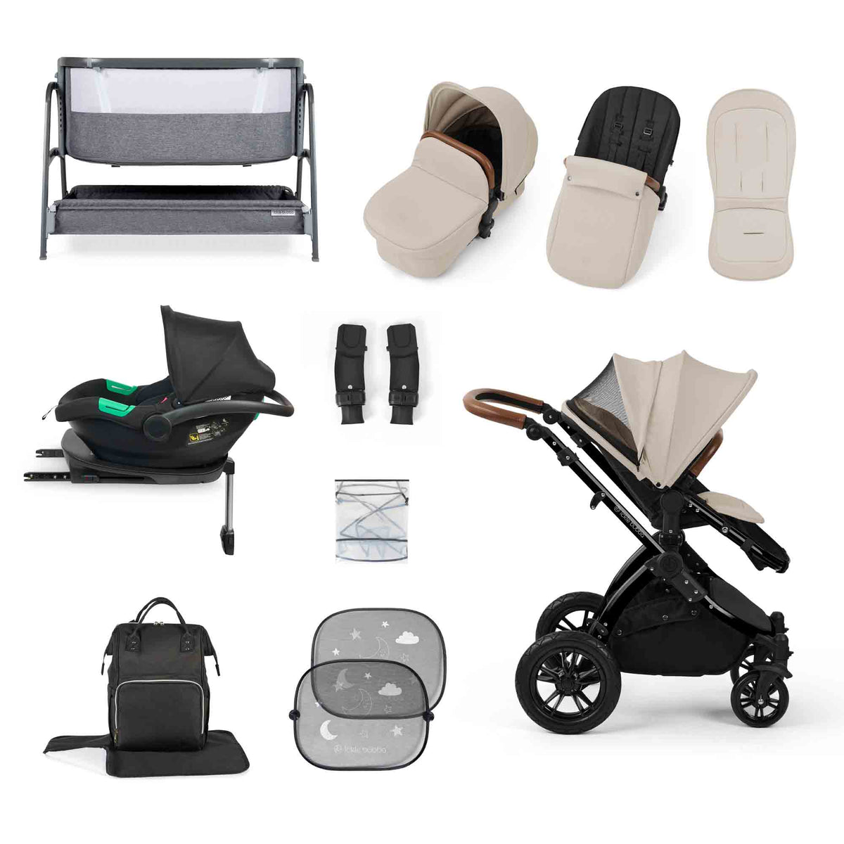 Stomp Luxe Cirrus I-size travel system & home 14 Piece bundle