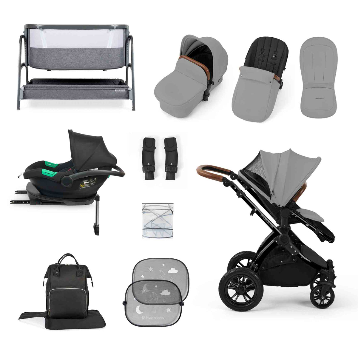 Stomp Luxe Cirrus I-size travel system & home 14 Piece bundle