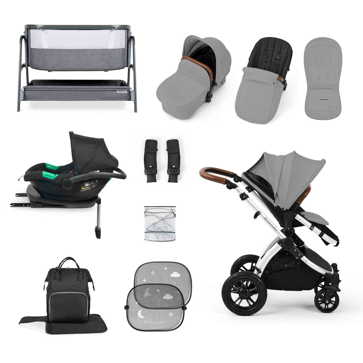 Stomp Luxe Cirrus I-size travel system & home 14 Piece bundle