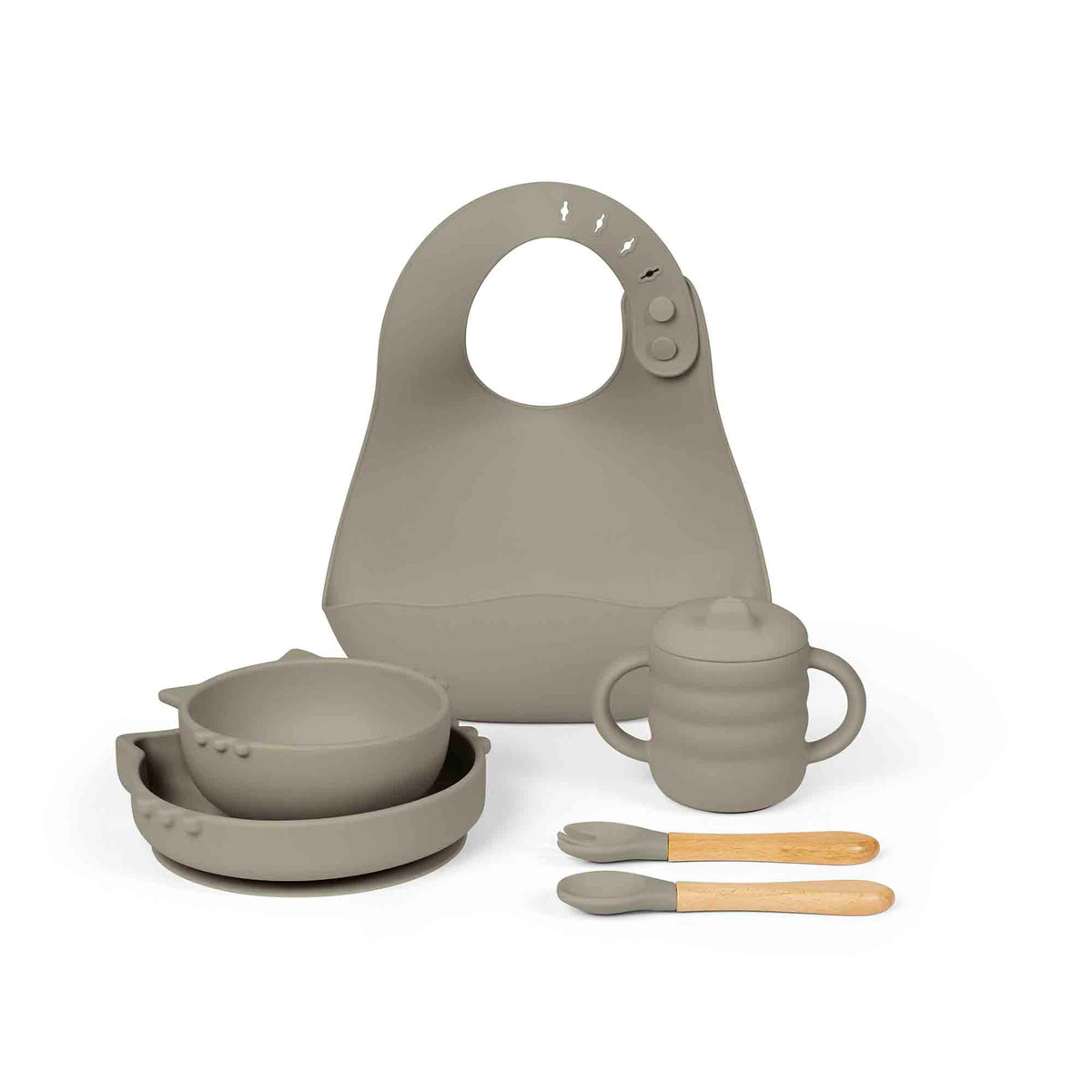 6 Piece Silicone Feeding Set