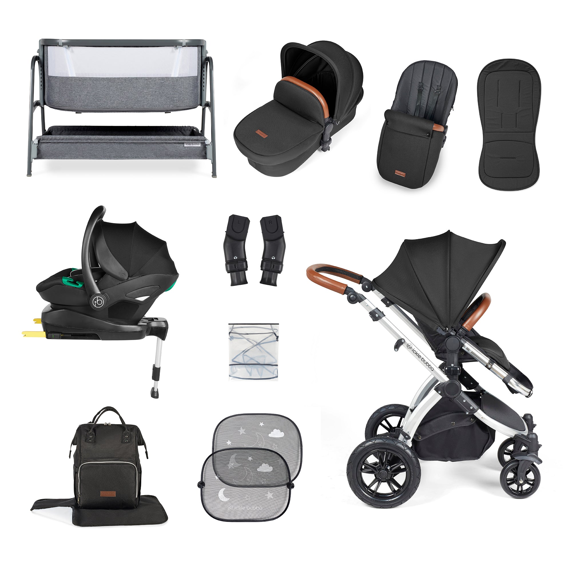 Stomp Luxe All-in-One I-Size Travel System With Isofix Base and
